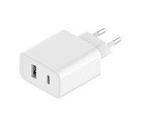 Chargeur de voyage Xiaomi Combo USB/USB-C 33 W PD Chargeur rapide Blanc