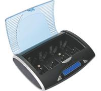 Chargeur/déchargeur Rapide Universel, avec écran LCD, avec Sortie USB, indicateur LED Pendant la Charge, Adaptateur