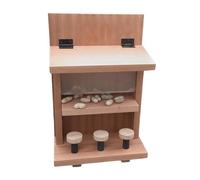 Chargeur d'écureuil de barre de noyer, alimentation d'écureuil, Station d'alimentation en bois, Faune solide ouverture de grande taille pour l'extérieur des cours re