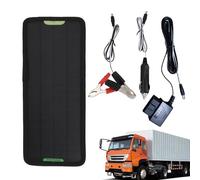 Chargeur d'entretien solaire pour batterie de voiture - 5 W, kit de charge de maintien étanche 12 V | Installation facile pour voiture, camion, campe