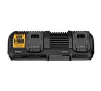 DeWalt Chargeur de batteries DCB132-QW – double port XR 10,8V/18V/54V Li‑ion – Noir