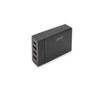 Chargeur - Digitus - DA-10195 - 20 V - 3 Ports USB - 1 Port USB-C - 1,2 m Noir