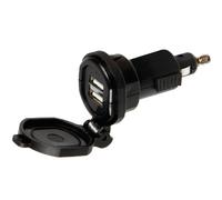 Chargeur Din-Tech 2 ports USB - Charge rapide - 2700 mA - 12/32 V