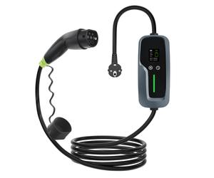 Chargeur domestique mobile Loady Type 2 avec bouton Tesla - Schuko - 16A-CX-PC-001-10M-TSL