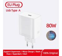 Chargeur D'origine Oneplus Supervooc 80w Type-A Adaptateur Secteur Eu 80w Super Rapide One Plus 13 12 11 10 Pro Nord Ce 3