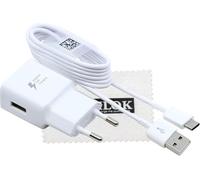 Chargeur d'origine pour EP-TA200 pour Samsung Galaxy Xcover 5 / Galaxy Xcover 6 Pro Charge Rapide 15W 2A Câble de Charge Type C avec Chiffon de Nettoyage Shlok