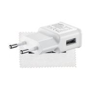 Chargeur d'origine pour EP-TA50EWE pour Galaxy S5,S5 Mini, S7 Edge, S7, J5 (J510),G530 Grand Prime, J3 (2016),Core Prime G360, Xcover 3,(câbles de Charge Non Inclus) avec Chiffon de Nettoyage Shlok