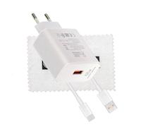 Chargeur d'origine pour HW-110600E02 66W pour Huawei P60, P50, P50 Pro, Nova 8/8i/9/9SE, Nova 11, Mate 50 (Pro), Mate XS 2/X3, Nova 11 Super Charge avec Chiffon de Nettoyage Shlok
