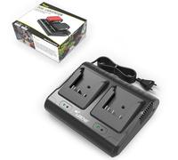 Chargeur Double 18 V pour Batteries Bosch Professional, remplace Les modèles Gal 18V-40, GAL18-80 Gal 18V-160, Gal 18V6-80, Compatible avec Les Batteries Bosch GBA/Core/ProCORE 18V, Prise européenne.