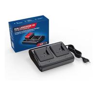 Chargeur Double 18 V pour Batteries Bosch Professional, remplace Les modèles Gal 18V-40, GAL18-80 Gal 18V-160, Gal 18V6-80, Compatible avec Les Batteries Bosch GBA/Core/ProCORE 18V