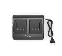 Chargeur Double 18 V pour Batteries Bosch Professional, remplace Les modèles Gal 18V-40, GAL18-80 Gal 18V-160, Gal 18V6-80, Compatible avec Les Batteries Bosch GBA/Core/ProCORE 18V, Prise européenne.