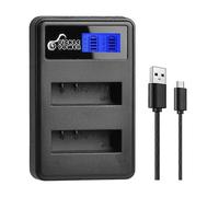 Chargeur double batterie et écran LCD AZ16-1 pour Xiaomi YI AZ16-1, AZ16-2 et Xiaomi Yi 4K, Yi 4K+,