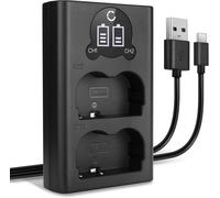 Chargeur Double Bp-511 Bp-512 Smart Et Rapide Compatible Avec Alimentation Dual Cb-5l + Câble Usb De Charge[Gop6251650]