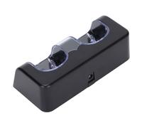 Chargeur double de batteries pour Wiimote station d'accueil portable noire avec câble d'alimentation stable