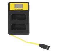 Chargeur double Nikon EN-EL14 avec LCD, USB