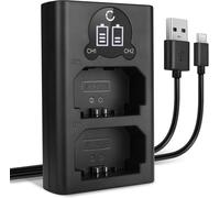 Chargeur Double NP-FZ100 Smart et Rapide Compatible avec Sony A7 III Alpha 7 III ILCE-7M3 ILCE-7M3K, A7R III Alpha 7R III ILCE-7RM3, A9 Alpha 9 ILCE-9 Alimentation Dual BC-QZ1 de Charge