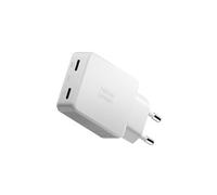 Chargeur Double Port USB-C 65W Power Delivery GaN Charge Rapide Blanc