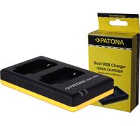 Chargeur double rapide pour Canon NB-6L NB6 batterie incl. câble micro-USB