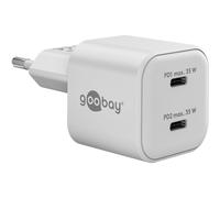 Chargeur double rapide USB-C PD GaN Nano 35W blanc 75334