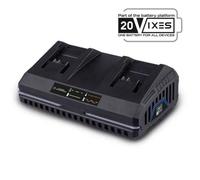 Chargeur double - SCHEPPACH - 4.5 A - SDBC4.5A - Charge simultan¿ment deux batteries Li-ion de la gamme Scheppach 20V IXES