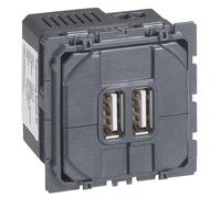 Chargeur double USB CÉLIANE 15 W Type-A 2,4 A LEGRAND 067462