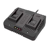 Chargeur double - WORX - WA3772 - Charge simultanée - Protection contre surcharges - Indicateur LED