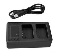 Chargeur Dual ABS pour robuste pour Batteries pour godox V1 Chargeur | Charge deux batteries pour flash simultanément, compatible V1 V1Pro, idéal extérieur