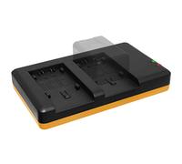 Chargeur Dual (Prise de Courant, USB) Compatible avec Panasonic VW-VBT190, VBT380, VBY100 / HC-V…, VX..., W…, WX… Voir descriptif!