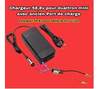 Chargeur Dualtron Mini 58,8V pour Trottinette Électrique avec Port de Charge