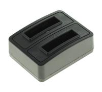 Chargeur duo pour 2 batteries d'appareil photo compatibles avec Pentax D-Li68 et D-Li22