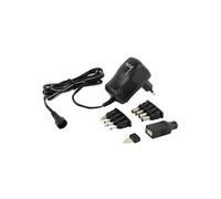 HyCell Chargeur réglable 1201-0005 – 3 V, 4,5 V, 5 V, 6 V, 7,5 V, 9 V, 12 V – 600 mA – 3,6 W