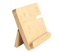 Chargeur en bois sans fil - Support universel de voyage - Surface de charge rapide de 15 W - Pour écouteurs, table de chevet, coiffeuse, smartphones