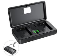 Chargeur EN-EL12 (sans Batterie) pour caméras Nikon - Chargeur à Deux canaux, écran LED, Compatible S1000,S1100pj,S1200pj,S6000,S610,S6100,S6150, S630, S640,S70,S710,S9200,S9300,P300,P310,etc.