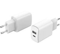 Chargeur ESSENTIELB 20W USB-A + USB-C blanc