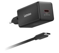 Chargeur et câble d'alimentation PC Lenovo mini GaN USB-C 65 W Noir + câble 2m