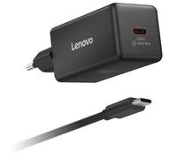 Chargeur et câble d'alimentation PC Lenovo mini GaN USB-C 65 W Noir + câble 2m
