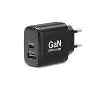 Chargeur Et Câble D'alimentation Pc Port Designs Pack Kit Starter Gan 65w + Twin Convertisseur Usb-A / Usb-C + Usb-C / Usb-C 1.8m + Usb-C / Hdmi 1.8m + Housse De Transport