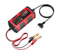 Chargeur Et Mainteneur De Batterie, 1.5 A 6 V/12 V Chargeur Batterie Lithium Polyvalent - EU Protection Surcharge & Compensation Thermique | Mainteneur Automatique pour Voiture, Camion, Moto