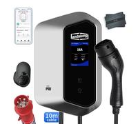 Chargeur EV Andalung 11kW Triphasé, 6-16A, Type 2, WiFi & Bluetooth, Câble de 10m, IP65, Certifié CE, Compatible avec Tous Les véhicules électriques