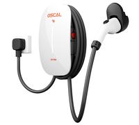 Chargeur EV OSCAL IP65 EV7000 Chargeur rapide DC Chargeur de voiture électrique 7kW 32A/16A 220v-240v Station de charge blanc
