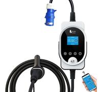 Chargeur EV portable, charge rapide 7 kW, contrôle intelligent par app, 7KW APP PAS d'adaptateur, TYPE2