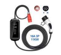 Chargeur EV portable, contrôle App Tuya, charge Wifi, F1-11KW, type2