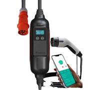 Chargeur EV portable, puissance 11 kW, courant réglable 6A-16A, 11KW 16A 3Phase, TYP2