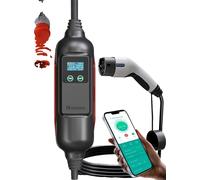 Chargeur EV portable, puissance 22 kW, courant réglable 6A-32A,adaptateur 22KW et 32A, TYP2