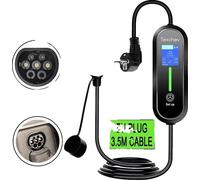Chargeur EV portable, sortie 3,5 kW, courant de charge réglable, Nouveau 3,5 kW Type 2, Nouveau 3,5 kW Type 2