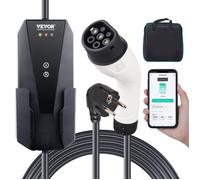 Chargeur EV portable Type 2 16 A 3, 7 kW avec câble 8, 6 m CEE 7/7 pour voiture électrique, recharge à domicile et voyage