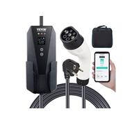 Chargeur EV Portable Type 2 16A 3,7kW 230V Avec Câble 860cm Ecran LCD IP66