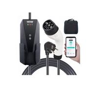 Chargeur EV Portable Type 2 Chargeur Voiture Électrique 16 A 3,7 kW Câble Charge 8,6 m Prise CEE 7/7 Station Charge IEC62196