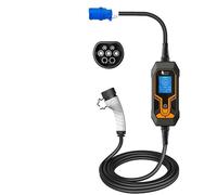 Chargeur EV portable, Wallbox Câble Type2, 32A 7KW