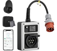 Chargeur EV, puissance maximale 11 kW, courant réglable 6A-16A, 11kW avec app, prise type 2